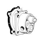 Pompa oleju aluminium 26mm szpilki 8mm T1 71-