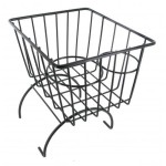 Koszyk z uchwytami na kubki czarny T1