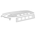 Podsufitka biała winylowa gładka TQ Bulik T1 63-67