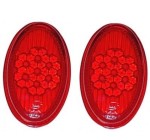 Klosze lamp tylnych czerwone TQ T1 55-61 2szt.