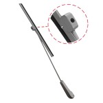 Ramię wycieraczki srebrne z piórem T1 Bulik 60-64