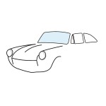 Szyba przednia bezbarwna Typ3