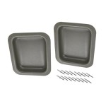 Schowki w boczkach drzwi szare Bulik T1 55-60 2szt