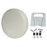 Uchwyt + pokrowiec koła zapas. biały T1 B T2 -79