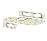 Podsufitka biała gładka faltdach TQ T2b 74-79