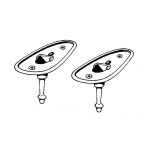 Uszczelka kierunkowskaz-błotnik 2szt T1 USA 72-