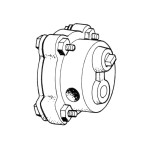 Pompa oleju żeliwna 34mm szpilki 8mm T1 67-69